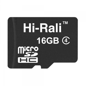 Карта пам'яти microSDHC 16GB class 4 Hi-Rali (без адаптерів) Карта пам'яти microSDHC 16GB class 4 Hi-Rali (без адаптерів)
