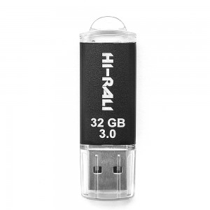 Накопичувач 3.0 USB 32GB Hi-Rali Rocket серiя чорний
