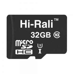Карта памяти microSDHC (UHS-3) 32GB class 10 Hi-Rali (без адаптера)