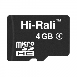 Карта пам'яти microSDHC  4GB class 4 Hi-Rali (без адаптера)