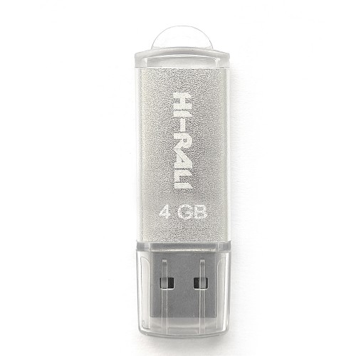 Накопичувач USB 4GB Hi-Rali Rocket серiя срібло