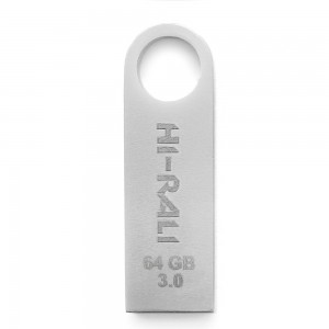 Накопитель 3.0 USB 64GB Hi-Rali Shuttle серия серебро