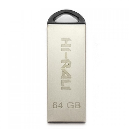 Накопичувач USB 64GB Hi-Rali Fit серiя срібло