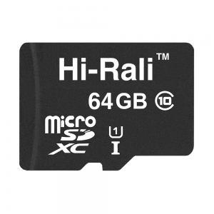 Карта пам'яти microSDXC (UHS-1) 64GB class 10 Hi-Rali (без адаптера)