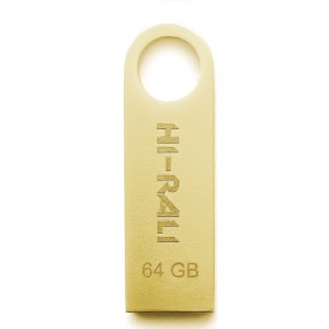 Накопитель USB 64GB Hi-Rali Shuttle серия золото