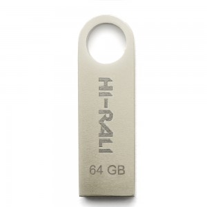 Накопитель USB 64GB Hi-Rali Shuttle серия серебро