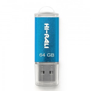 Накопитель USB 64GB Hi-Rali Rocket серия синий