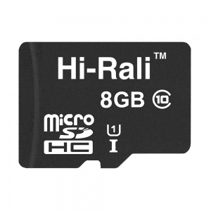 Карта памяти microSDHC (UHS-1) 8GB class 10 Hi-Rali (без адаптера)