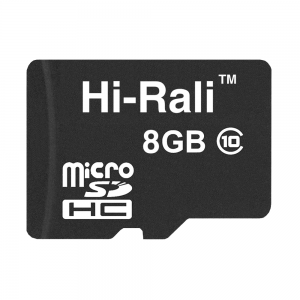 Карта пам'яти microSDHC  8GB class 10 Hi-Rali (без адаптера)