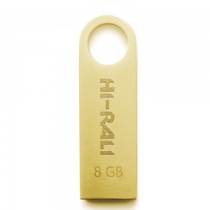 Накопитель USB 8GB Hi-Rali Shuttle серия золото