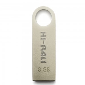 Накопитель USB 8GB Hi-Rali Shuttle серия серебро