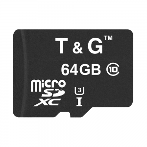 Карта памяти microSDXC (UHS-3) 64GB class 10 T&G (без адаптера)