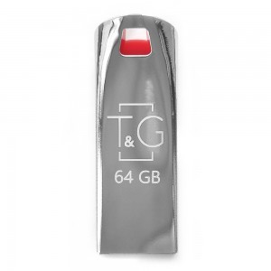 Накопитель USB 64GB T&G Stylish хром series 115
