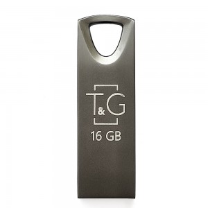 Накопитель USB 16GB T&G металлическая серия 117 черный