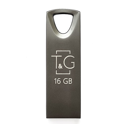 Накопичувач USB 16GB T&G металева серія 117 чорний