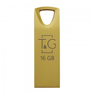 Накопитель USB 16GB T&G металлическая серия 117 золото