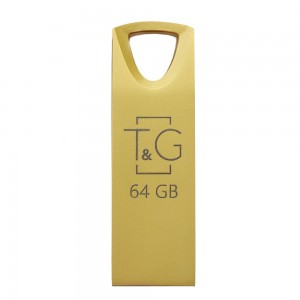 Накопитель USB 64GB T&G металлическая серия 117 золото
