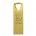 Накопичувач USB 64GB T&G металева серія 117 золото