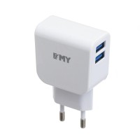 Мережевий Зарядний Пристрій Emy MY-256 Lightning 2100 mAh