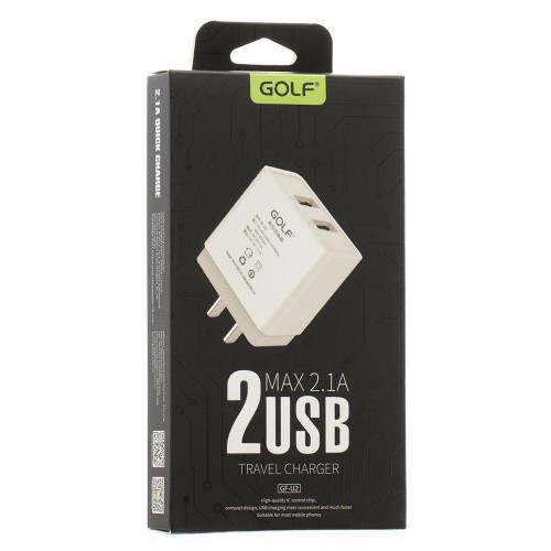 Сетевое Зарядное Устройство Golf GF-U2 2 USB
