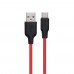 USB Hoco X21 Plus Silicone Type-C 0.25m