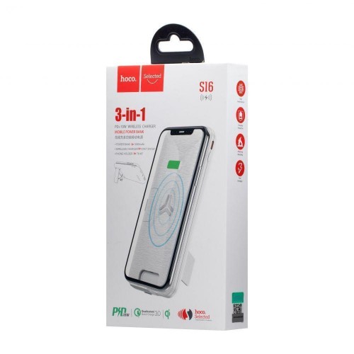Power Bank Hoco S16 Energy Lake PD + 10w Wireless 10000 mAh