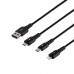 USB Baseus USB to Micro / Lightning / Type-C CAMLT-FA