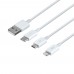 Кабель Baseus USB to Micro / Lightning / Type-C 3.5A 1.5m CAMLTYS
