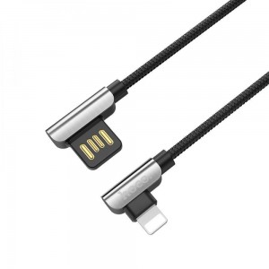 USB Hoco U42 Exquisite Steel Lightning 2.4A 1.2m