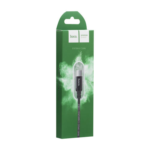 Кабель USB Hoco X14 Times Speed Micro 2m М'ята упаковка