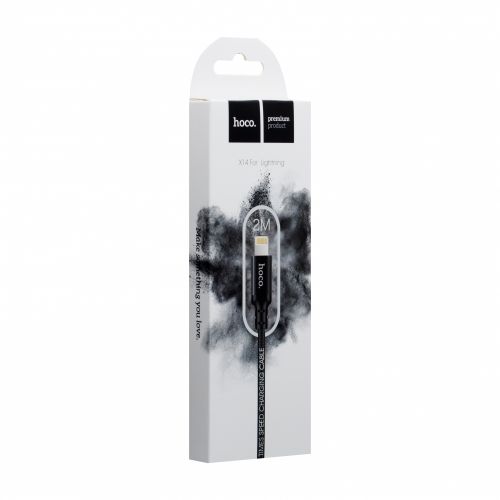 Кабель USB Hoco X14 Times Speed Lightning 2m М'ята упаковка