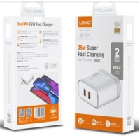 Мережевий Зарядний Пристрій LDNIO A2528C 35W Type-C - Lightning