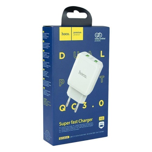 Мережевий Зарядний Пристрій Hoco N6 QC3.0 18W