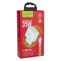 Мережевий Зарядний Пристрій Hoco N29 Triumph PD+QC3.0 35W Type-C to Type-C