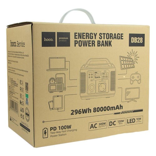 Зарядна Станція Power Station Hoco DB28 300Wh