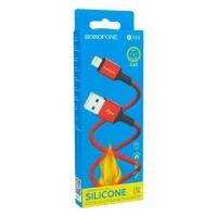 Кабель USB Borofone BX83 Silicone Lightning 2.4A