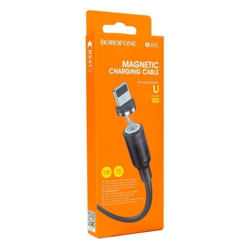 Кабель USB Borofone BX41 Amiable magnetic Lightning