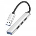 Хаб USB Hoco HB26 4 in 1 adapter(USB to USB3.0+USB2.0*3)