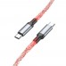 Кабель USB Hoco U112 Shine 60W ype-C to Type-C LED