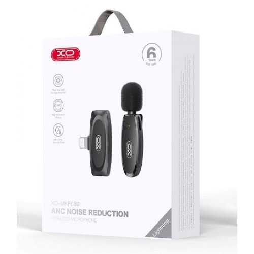 Мікрофон Петличний Бездротовий  XO MKF08B Lightning