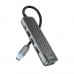 Хаб USB Hoco HB23 Type-C to (HDMI+USB3.0+USB2.0+RJ45+PD)