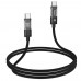 Кабель USB Hoco U116 Transparent 60W LED Indicator Type-C to Type-C 1.2m