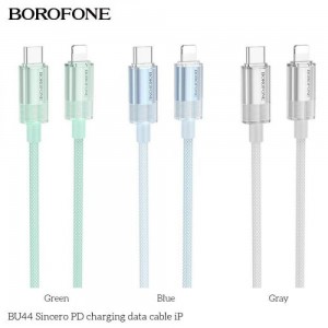 Кабель USB Borofone BU44 Sincero PD27W Type-C to Lightning 1.2m