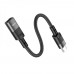 USB Перехідник Hoco U107 Type-C male to iP female adapter 10 cm/10W