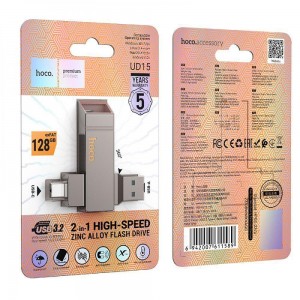 USB флеш-накопичувач Hoco UD15 Clever USB3.2 128GB Type-C