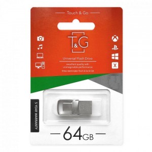 USB OTG флеш-накопичувач -Type C 64GB T&G металева серія 104