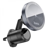 Автотримач Hoco HW6 Vision Metal Magnetic Wireless 15W