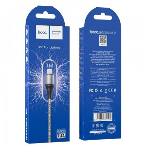 Кабель USB Hoco X50 Excellent Lightning М'ята упаковка