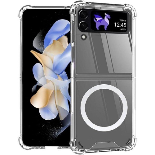 Чохол TPU Clear Case with MagSafe для Samsung Flip 4 (F721)