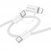 Кабель USB Borofone BX104 Primo two-in-one 60W Type-C to Type-C/iP PD27W Кабель USB Borofone BX104 Primo two-in-one 60W Type-C to Type-C/iP PD27W
